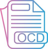 OCD Color Enhanced Graphic vector