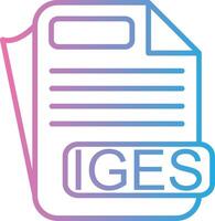 IGES Sharp Edge Visual vector