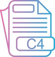 C4 Modern Interface Badge vector