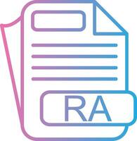 RA Gradient Color Form vector