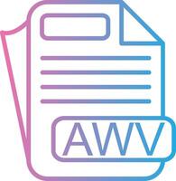 AWV Sleek Visual Mark vector