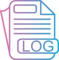 LOG Color Block Badge vector