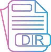 DIR Thin Line Element vector