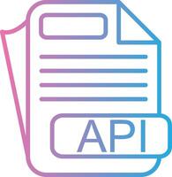 API Clean Digital Design vector