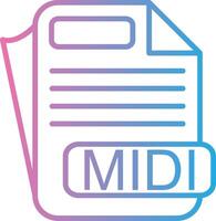 MIDI Gradient Style Element vector