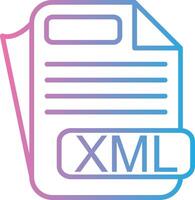 XML Pixel Style Badge vector