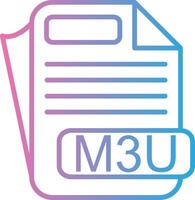 M3U Modern Interface Badge vector