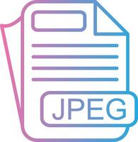 JPEG Gradient Themed Symbol vector