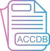 ACCDB Digital Outline Piece vector