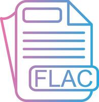 FLAC Interface Line Graphic vector