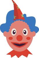 Clown Mask Clipart on White Background vector