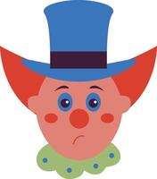 Scary Circus Clown Illustration. vector