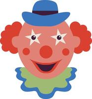 Clown Mask Clipart in Cartoon Design. vector