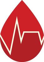 Blood Donor Element with Flat Design. vector