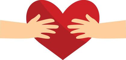 Blood Donor Element in Cartoon Shape. vector
