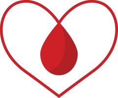 Blood Donor Element in Simple Design. vector