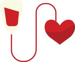 Blood Donor Element with Cartoon Design and Concept vector