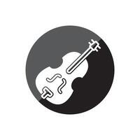 Contrabass icon element design vector
