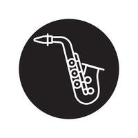 Saxophone element Icon vector