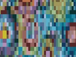 Vibrant multicolor pixelated abstract design ideal for digital artwork backgrounds and creative use vector