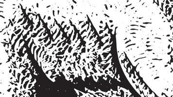 Dynamic black and white abstract grunge design featuring chaotic bold strokes and textured artistic lines perfect for creative projects backgrounds and modern artistic expressions vector