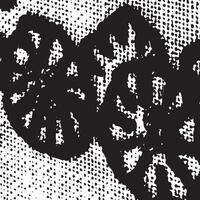 Black and white abstract grunge floral artwork featuring bold graphic shapes and textured backgrounds ideal for creative modern and artistic design applications vector
