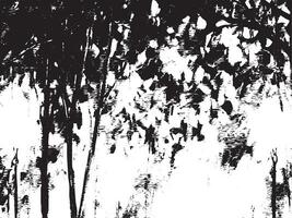 Abstract forest silhouette in black and white with textured detail perfect for art and backgrounds vector