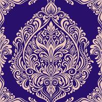 Damask seamless pattern, damask Ikat floral seamless pattern ,Aztec style, baroque pattern. design for texture, fabric, clothing, wrapping, decoration, print. vector