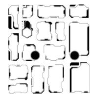 Set elements for display panels and digital interfaces vector