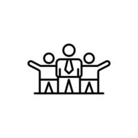 corporate culture icon with line style isolated on white background, eps file and easy to edit and change color. vector