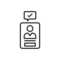 recruitment icon with line style isolated on white background, eps file and easy to edit and change color. vector