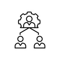 mentorship icon with line style isolated on white background, eps file and easy to edit and change color. vector