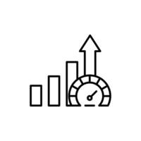 performance icon with line style isolated on white background, eps file and easy to edit and change color. vector