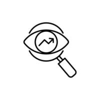visionary icon with line style isolated on white background, eps file and easy to edit and change color. vector