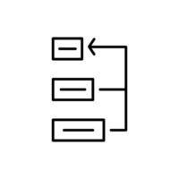 priority icon with isolated line style on white background, eps file and easy to edit and change color. vector