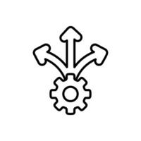 flexibility icon with line style isolated on white background, eps file and easy to edit and change color. vector