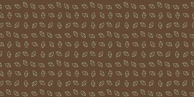 minimalist leaf outline pattern. seamless pattern design vector