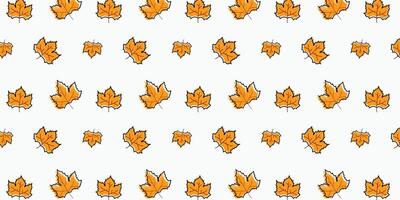 playful grid base seamless pattern design with maple leaf. repeat background vector
