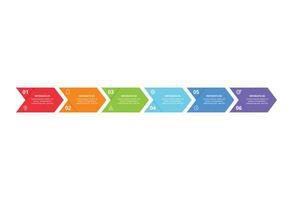 infographic with 6 parts or processes. vector
