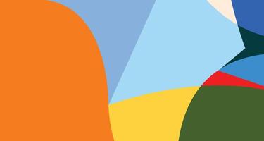 A colorful abstract background with a blue, orange and green shape vector