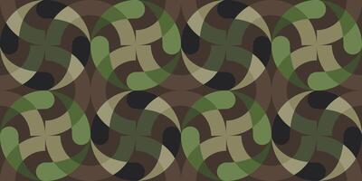 Round abstract geometric bauhaus pattern and background. Seamless texture retro style. Wrapper, wrapping vector