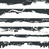 Grunge brush strokes. Paint edges, looped vertically ink borders. Black paintbrush, Hand drawn edges pattern background vector