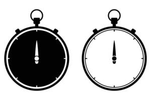 Illustration of Stopwatch Icon Timer and Countdown Symbol vector