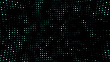 Glowing green digital data lights blinking and flashing background. HD looping technology motion background animation. video