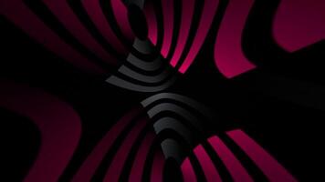 Dynamic background with vibrant magenta abstract shapes set against a sleek black background. Striking geometric pattern perfect. Full HD and a seamless loop. video