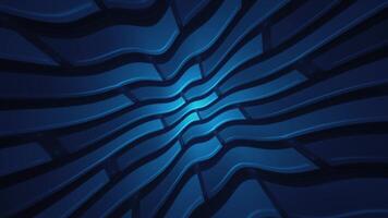 Blue abstract background with a rippling wavy shiny shapes pattern. Full HD and looping animation. video