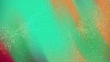 Blurred red, green, orange backdrop with white sparkles. Suitable for festive designs, party invitations, holiday themes, and vibrant presentations. video