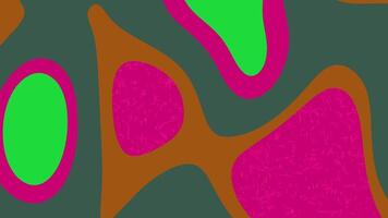 Digital abstract art piece featuring green, orange, and pink shapes. Suitable for backgrounds, marketing materials, and modern design projects. video