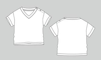 A white t - shirt and a black one vector