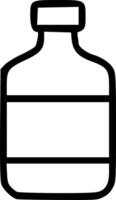 A bottle with a label on it vector